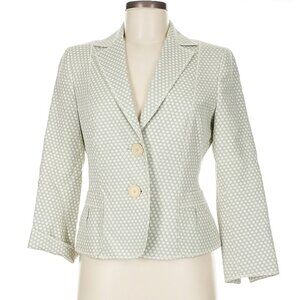 Akris Punto Tailored Blazer - US 6, Cotton, Polka-Dot